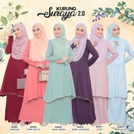 REYQA EXCLUSIVE Baju Kurung Baju Kurung Moden Kurung Moden Sulam Kurung Moden Plain Kurung Suraya 2.0