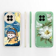 Casing For Vivo X90 X90S X90Pro Oil Painting Cute Girl Durable Non-slip Anti-Fingerprint Protective 