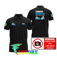 2025 "TEKNISI AC" Aircon Repair Polo Shirt - Cartoon Technician Design