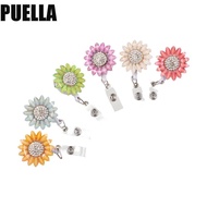 PUELLA Retractable Badge Reel Turtle Nurse Badge Reel ID Lanyard Diamond Swan Office Supplies Badge 
