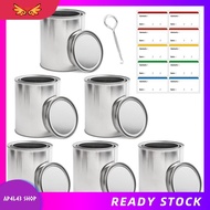 [ap4l43.] Paint Cans withLids 1 Quart Paint Storage Containers 6 Pieces Metal Can Buckets forPreserv