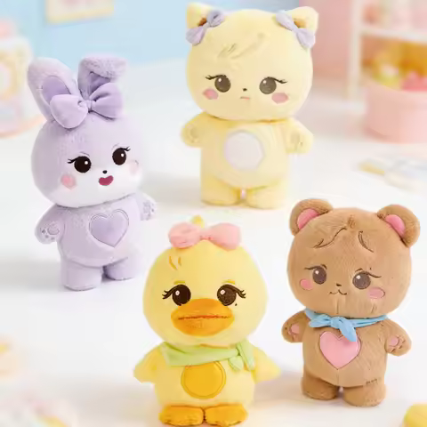 Hot 4pcs 20cm BornPink Kpop Plush World Tour JISOO JENNIE ROSE LISA Stuffed Plushie Hug Pillow Kwaii