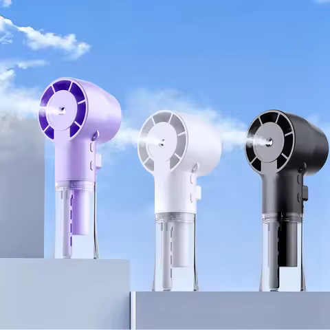 Handheld Water Mist Fan Portable Humidifier Fan with Sprayer Rechargeable Air Coolling Mist Fan Mini