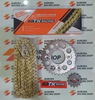 bagus gear set tk supra x 125 / blade / fit new &amp; rantai tk o ring 428