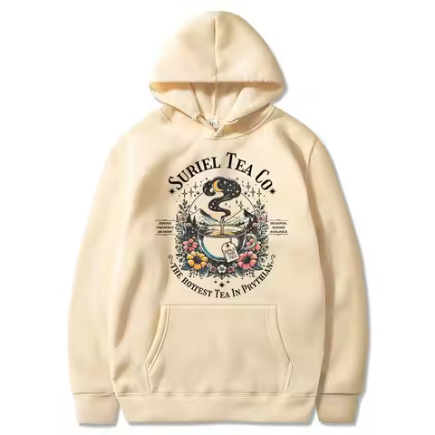 Suriel Tea Co Hoodie ACOTAR Suriel Tea Shirt Velaris Sarah J Maas Hooded Sweatshirt A Court of Thorn