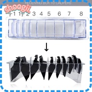 SHOOGEL Clipper Comb , Barber Shop Rectangular Clipper Guard Holder, Supplies Universal Transparent Hair Clipper Storage Box