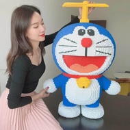 Mô hình Lắp ghép lego Doremon thần tài 40cm hot trend Đồ chơi xếp hình doremon size đại 40cm đồ chơi