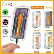 Compatible With iPhone XR X Xs 16 15 14 13 12 11 Pro Max Plus HD Matte Privacy Screen Protector Auto