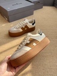 HOGAN 最新厚底餅乾鞋 黑尾土黃 女款 多尺碼可選（36-45）