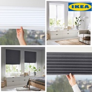 Blackout Pleated Blinds / Bidai Penghadang Berlisu Ikea Schottis White Dark Grey