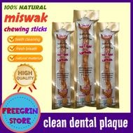 【Miswak⚡】1Pcs/3Pcs Miswak Stick Natural Toothbrush 100% Natural Flavored  Kayu Sugi Siwak (15cm)