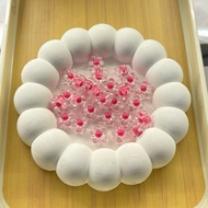 20pcs magenta jelly flower beads Jelly flower beads Magenta jelly flower beads/