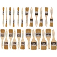 Pro Grade - Chip Brush – Paint Brush Set – 24 Pack - Natural China Bristle Paintbrush Set for Art, C