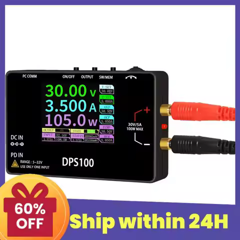 DPS100 Pocket Laboratory DC Power Supply 30V 5A 100W Pocket Size Bench Switching Programmable Voltag