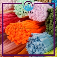100Pcs Glittle / Filament Twist Tie/ Kawat Bulu / Kawat DIY Bunga/Chenille Stems/Dawai Jong/Dawai Bu