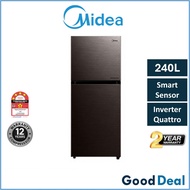 Midea MDRT307MTB28 240L / MDRT346MTB28 280L 2 Doors Inverter Quattro Refrigerator / Fridge / Peti Se