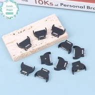 GentleHappy 10Pcs Bla Plastic CR2032 2032 3V Half-Round Cell Coin Vertical Battery Holder Battery So
