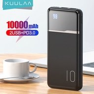 KUULAA Power Bank 10000mAh Portable Charging PowerBank 10000 mAh USB PowerBank External Battery Charger For Mobile