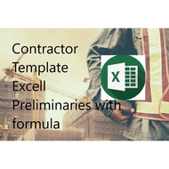 Preliminaries Excell Template for Contractor