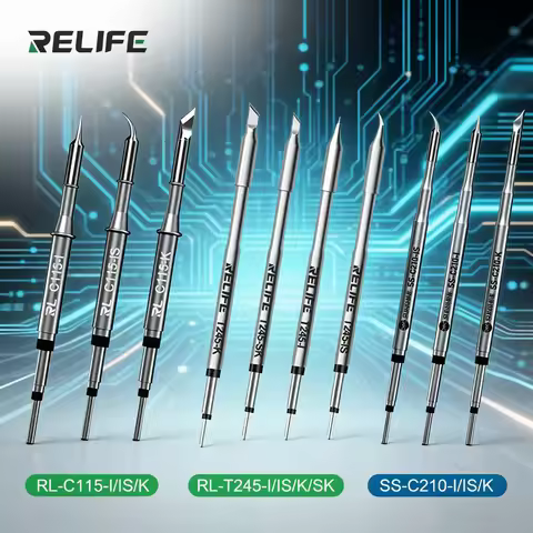 RELIFE Super Fine C210 T245 C245 Soldering Tips C115 Soldering Iron Tip for GVM T210 GVM T115 Profes