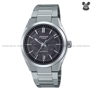 CASIO EFK-100CD-1A Men's Analog Watch EDIFICE Forged Carbon Dial Date Automatic 39mm SS Bracelet Bla