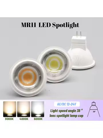 4-20PCS 3W LED spotlight bulb GU4 screw mouth spotlight 12V cup tube lamp Cobb ultra bright catering