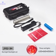 in stock 3-LED Red Light Flashlight | Infrared IR Torch with High-Power Beads, Portable Redlight Dev