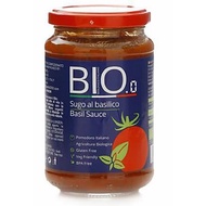 Bio.0 Organic Basil Pasta Sauce 340gm (GF), vegan, EU, Italy