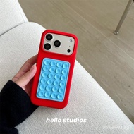 hello studios Minimalist niche color-blocking suction case suitable for Apple devices17promax New iP