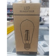 Led filament bulb 2w (st64) E27