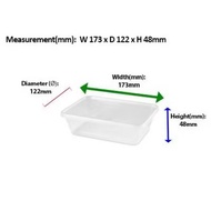 FR650S  Disposable Plastic Food Container [ 50sets± ] 650ml -Felton