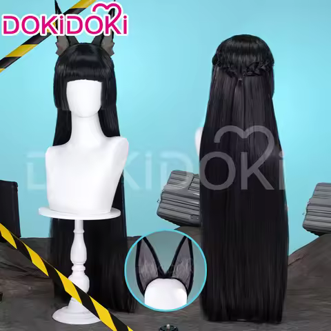 IN STOCK Hoshimi Miyabi Wig Game Zenless Zone Zero DokiDoki Women Black Long Wig Heat Resistant Hosh