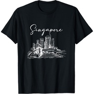Men's cotton T-shirt Singapore T-Shirt Vintage T-shirt Fast Shipping 4XL , 5XL , 6XL