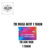 Kartu Tri AON 3GB / 4GB / 10GB Masa Aktif 1Tahun PERDANA TRI 4G