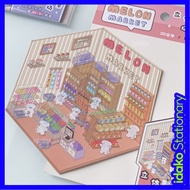 Idako 3D Sticker Miniature [3D Scene Series] 2PCS PVC Sticker Landscaping 3D 3D Handbook SS164 3d st