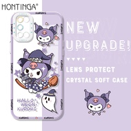 Hontinga เคส Oppof11ใสสำหรับ OPPO A9 A92 A95 A94 OPPO F11 F9 Oppoa94เคสใสลายการ์ตูนน่ารัก Kuromi เคสซิลิโคนนิ่มสำหรับปกป้องกล้องเคสยางกันกระแทกฝาครอบด้านหลังเคสโทรศัพท์เคสนิ่มสำหรับเด็กผู้หญิง