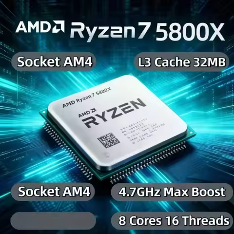 AMD Ryzen 7 5800X R7 5800X 8 Core 16 Thread 7nm 32MB L3 Cache Support DDR4 Socket AM4 Desktop Gaming