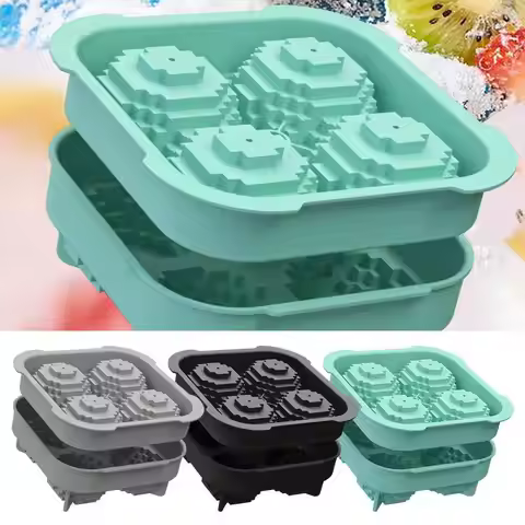 Large Round Ice Ball Maker Mold 3D Silicone Ice Tray in Ball Shapes Soft Safe Mold for Cocktails Whi
