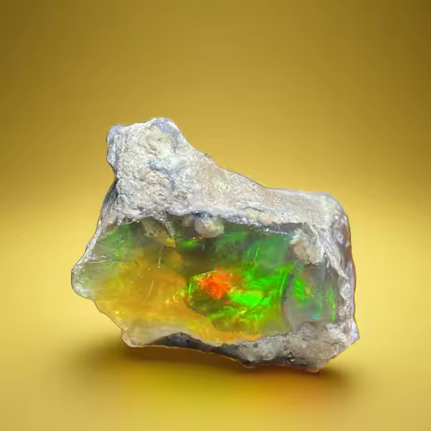 Natural Rare Colorful Ethiopia Opal (Need In Water) Gem Mineral Healing Quartz Crystals Gemstone Sho