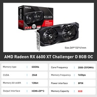 RX 6600 XT 8GB RX 6600 XT 8GB ASROCK New AMD Radeon RX 6600 XT RX6600XT 8GB GDDR6 128-Bit 6600XT Vid