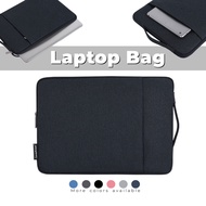 Minimalist Design Laptop Bag Briefcase For 11"12"13"14"15"inch For iPad Tablet Pure Color Computer Notebook Bag Waterproof Anti Fall Message Bag Pouch with Telescopic handle