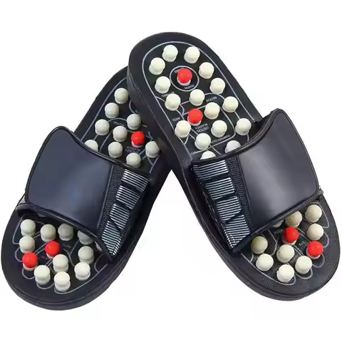 Acupressure Foot Massager Plantar Fasciitis Relief Acupoint Reflexology Stimulation Massage Sandals 