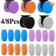 4/8Pcs Outdoor Travel Wear-resistant Luggage Wheel Protectors / Multi-style Silicone Noise-reducing Roller Covers