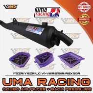 Y15ZR/Y16ZR/LCV1-V8/RS150R/RSX150R UMA RACING COMBO AIR FILTER + BACK PRESSURE