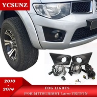 Fog Lights Lamp With Wire Harness Replacement Accessories For Mitsubishi L200 Triton 2010 2011 2012 