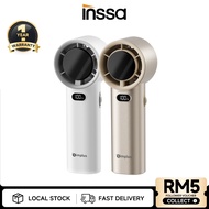 INSSAxSimplus Handheld Mini Fan丨10m/s High Speed丨100 Stepless Speeds丨15h Battery Life丨Three-Phase Br