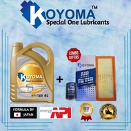 PROTON SAGA BLM, FLX ,SAGA VVT, PERSONA +VVT, IRIZ,PREVE VVT OIL + AIR FILTER + KOYOMA 10W40 SEMI SY