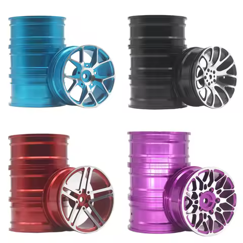 4 pcs 1 Set Aluminum Alloy Metal Whee Rim Fit HPI HSP RC model 1:10 On-Road Racing Car for HSP94123/