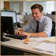 Desk Monkey Statue 3D Printed Collectible Decoration 3D Printing Monkey Figurines for Nursery Playro