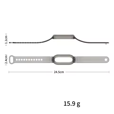 TPU Integrated Watch Strap Case for PLAUD NotePin Voice Recorder Full Protection Sleeve Transparent 